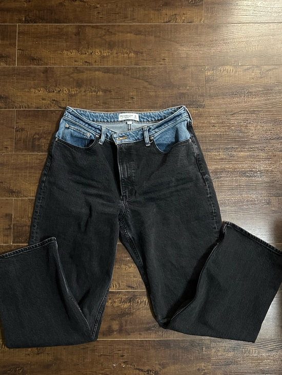 Abercrombie & Fitch Denim - Abercrombie & Fitch Black Jeans with Blue Waistband